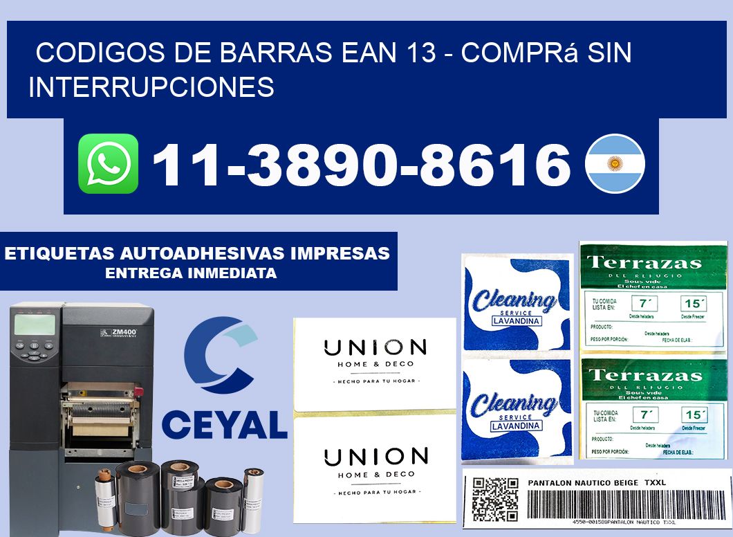 codigos de barras ean 13 - Comprá sin interrupciones