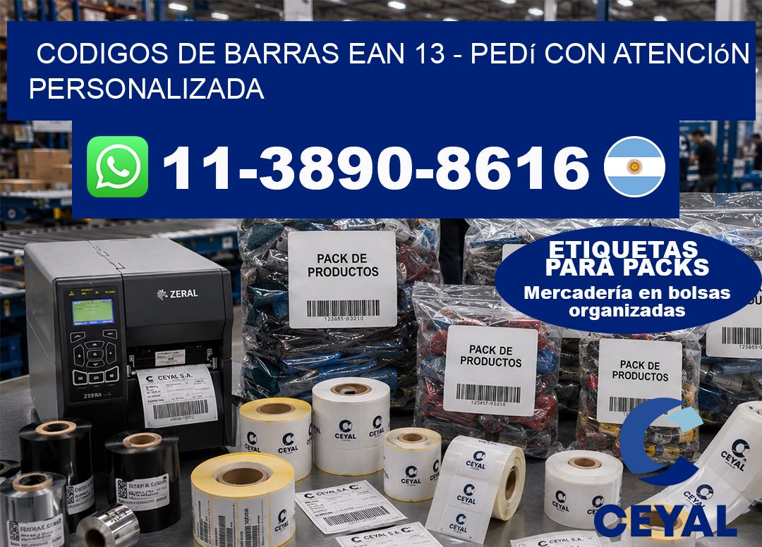 codigos de barras ean 13 - Pedí con atención personalizada