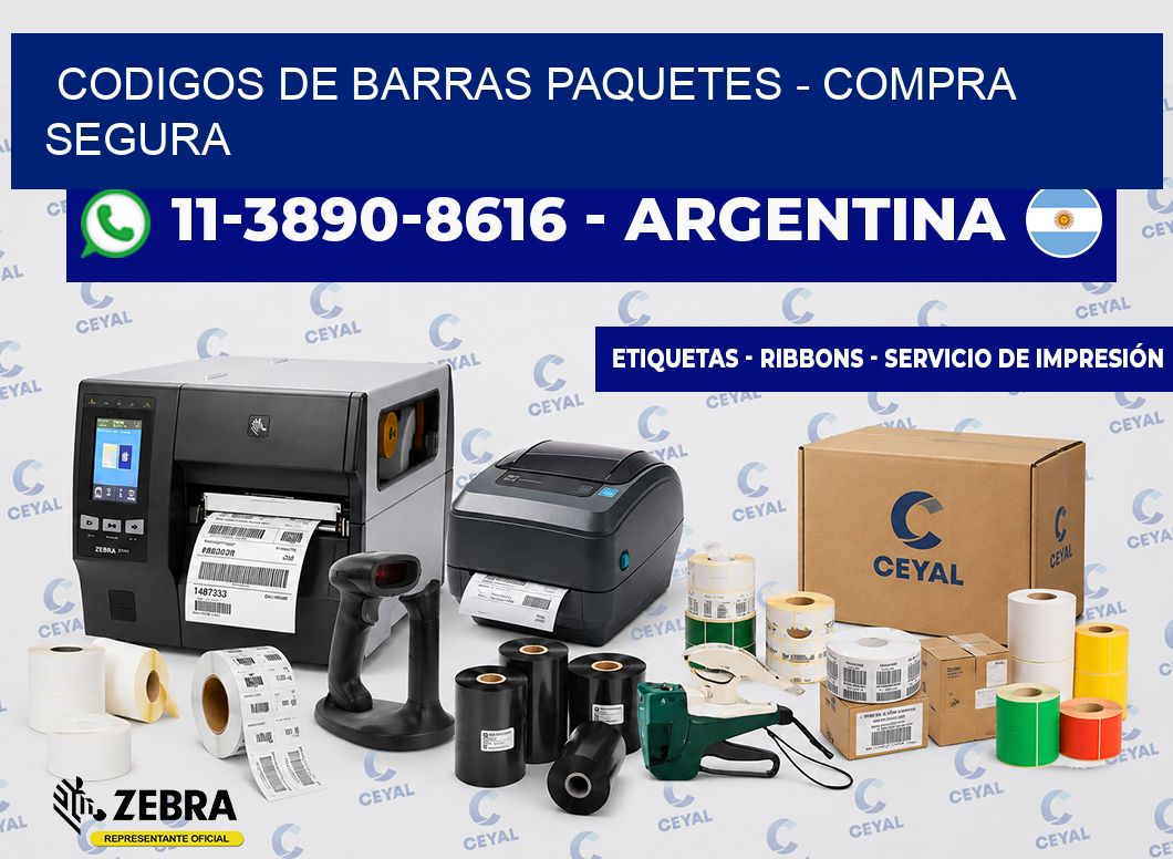 codigos de barras paquetes - Compra segura