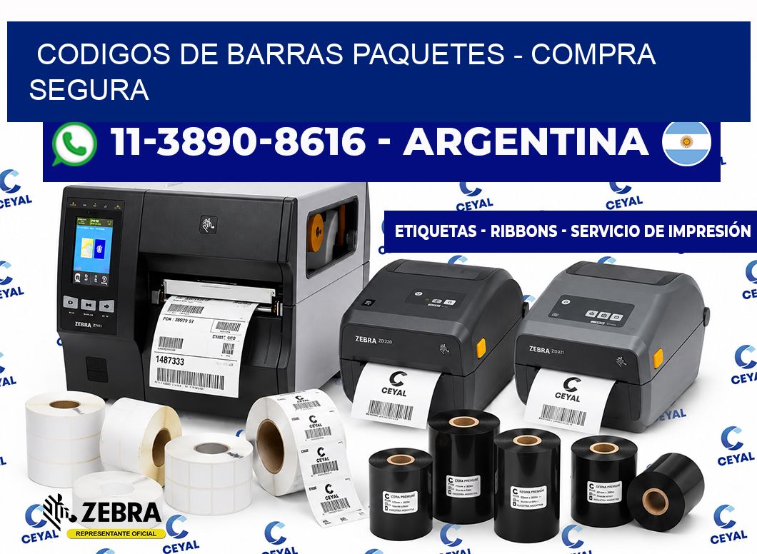 codigos de barras paquetes – Compra segura