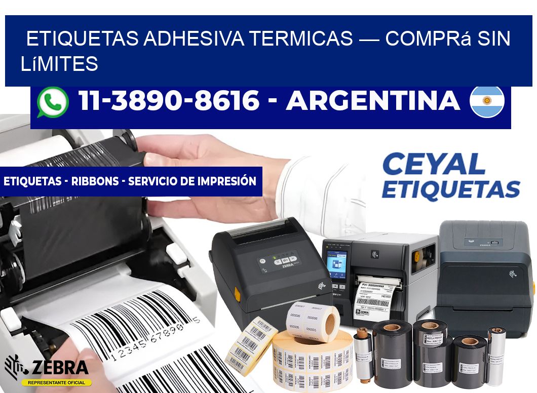 etiquetas adhesiva termicas — Comprá sin límites