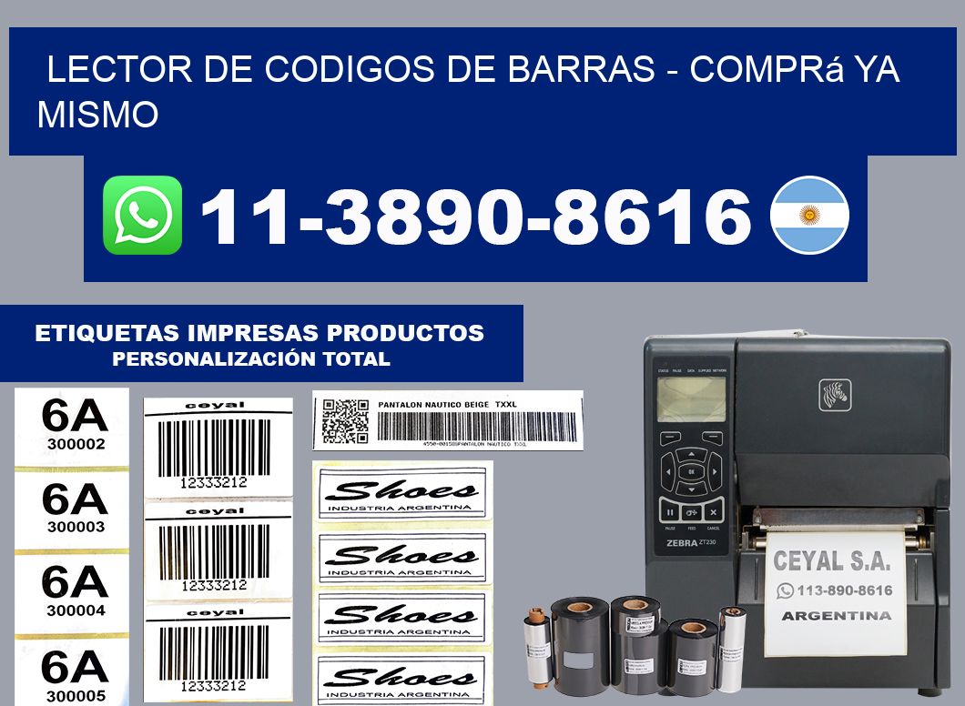 lector de codigos de barras - Comprá ya mismo