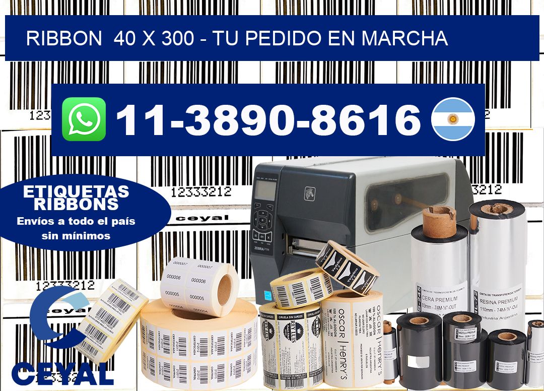 ribbon 40 x 300 - Tu pedido en marcha