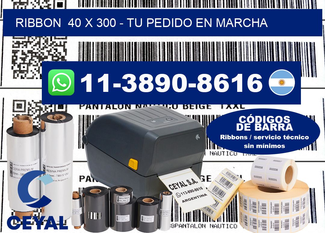 ribbon 40 x 300 - Tu pedido en marcha