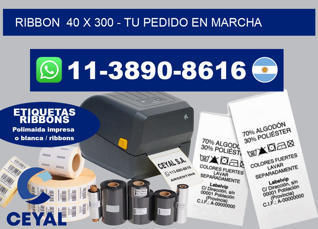 ribbon  40 x 300 – Tu pedido en marcha