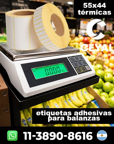 ADHESIVOS PARA BALANZAS - Comprá ya mismo