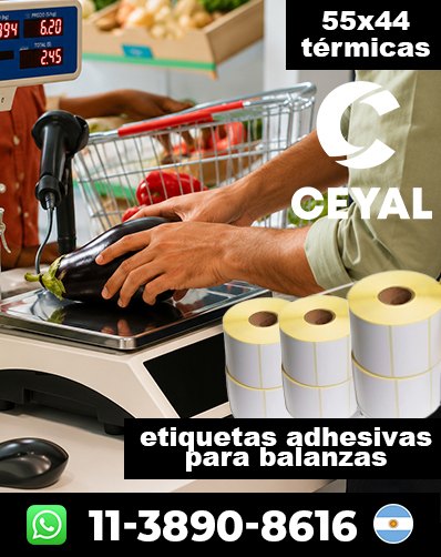 ADHESIVOS PARA BALANZAS - Comprá ya mismo